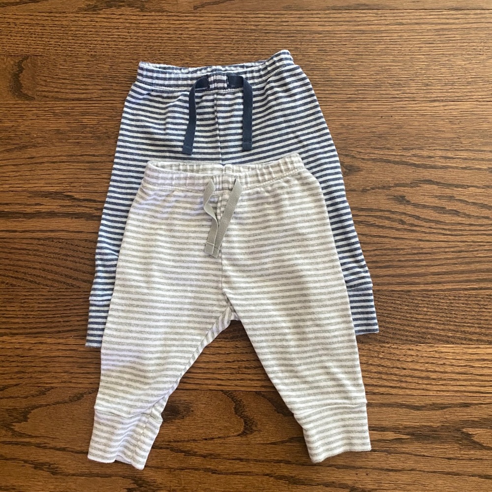 3-6 M babyGap strip knit pants bundle